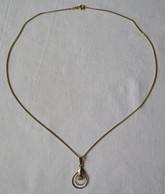 Elegante Damenkette Kette Aus 333er Gold Mit Schmucksteinanhänger (153151) - Kettingen