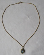 Elegante 333er Gold Damen Halskette Mit Edelstein Anhänger (103914) - Necklaces/Chains