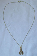 Charmante Kette Aus 585er Gold Mit Perlenanhänger (120099) - Necklaces/Chains