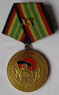 DDR Medaille Treue Dienste In Der Nat Volksarmee NVA 20 Jahre XX MUSTER (117939) - DDR