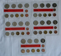 BRD KMS Kursmünzensatz 1994 Komplett A D F G J Stempelglanz (105948) - Mint Sets & Proof Sets