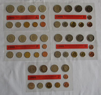 BRD KMS Kursmünzensatz 1999 Komplett A D F G J Stempelglanz (100187) - Mint Sets & Proof Sets