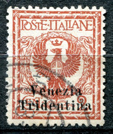 Z3160 ITALIA TERRE REDENTE Trentino-Alto Adige 1918, 2 C., Usato, Sassone 20, Valore Catalogo € 50, Ottime Condizioni - Trentino