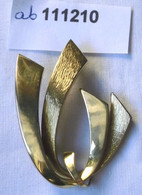 Dekorative Brosche 333er Gold Gebogene Bänder (111210) - Broches