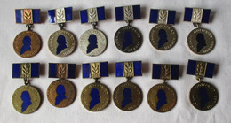 12x DDR Orden Johann Gottfried Herder Medaille 1957-1961 Freundschaft (129478) - DDR