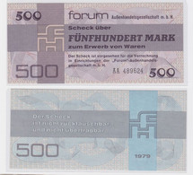 500 Mark DDR Banknoten Forum Scheck 1979 (117319) - Sonstige & Ohne Zuordnung