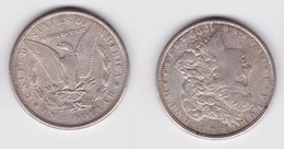 1 Morgan Dollar Silber Münze USA 1900 Vz (149691) - Commemoratifs