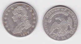 50 Cents Silber Münze USA 1836 (120753) - Gedenkmünzen