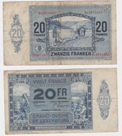 20 Francs Banknote Luxembourg 1.Oktober 1929 (132153) - Autres - Europe