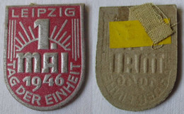 DDR Papp Abzeichen Medaille 1. Mai 1946 Tag Der Einheit Leipzig (135922) - RDA