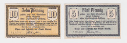 5/ 10 Pfennig Banknoten Notgeld Spar- & Leihkasse Der Stadt Aurich 1918 (137380) - Non Classés