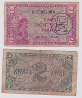 2 Mark Banknoten Bank Deutscher Länder 1948 Mit B Stempel (119023) - Sonstige & Ohne Zuordnung