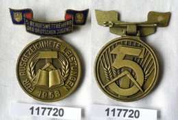 DDR Medaille Des 5.Berufswettbewerbs 1953 Gold (117720) - República Democrática