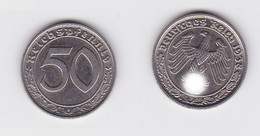 50 Pfennig Nickel Münze 3.Reich 1938 B Jäger 365 (130105) - 50 Reichspfennig