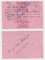 5 Mark Banknote Knurow Königliche Berginspektion 1914 (124871) - Autres & Non Classés
