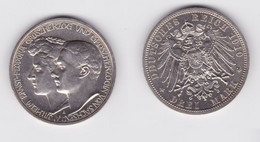 3 Mark Silber Münze Sachsen Weimar Eisenach 1910 Stgl. (135213) - 2, 3 & 5 Mark Silver