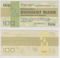 100 Mark DDR Banknoten Forum Scheck 1979 Kassenfrisch (155355) - Sonstige & Ohne Zuordnung