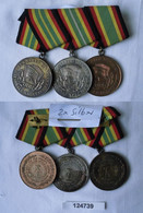 DDR 3er Ordensspange Medaille Für Treue Dienste NVA 900er Silber (124739) - RDT