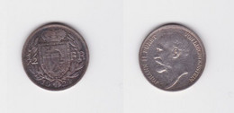 1/2 Franc Silber Münze Fürstentum Liechtenstein 1924 Vz (122385) - Liechtenstein