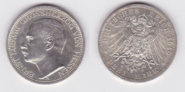 3 Mark Silber Münze Ernst Ludwig Großherzog Von Hessen 1910 (131165) - 2, 3 & 5 Mark Silver