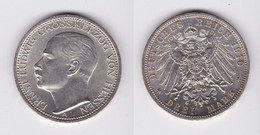 3 Mark Silber Münze Ernst Ludwig Großherzog Von Hessen 1910 Vz (132324) - 2, 3 & 5 Mark Argento