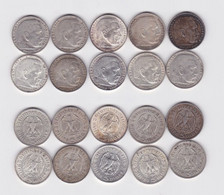 10 Silbermünzen 3.Reich 5 Mark Hindenburg (155784) - 5 Reichsmark