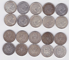 10 Silbermünzen 3.Reich 5 Mark Hindenburg (116252) - 5 Reichsmark