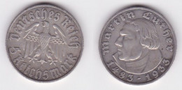 5 Mark Silber Münze Martin Luther 1933 A Jäger 353 (141942) - 2, 3 & 5 Mark Silver