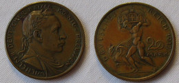 20 Mark Probeprägung Deutsches Reich Wilhelm II. Preussen - Karl Goetz (120161) - 5, 10 & 20 Mark Oro