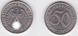 50 Pfennig Nickel Münze 3.Reich 1938 J, Jäger 365 (122669) - 50 Reichspfennig