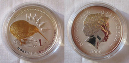 1 Dollar Silber Münze Neuseeland North Island Brown Kiwi 2006 (126583) - Sonstige & Ohne Zuordnung