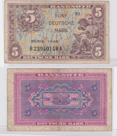 5 Mark Banknoten Bank Deutscher Länder 1948 (117500) - Autres & Non Classés