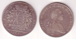 1 Taler Silber Muenze Sachsen 1768 EDC (105054) - Taler En Doppeltaler