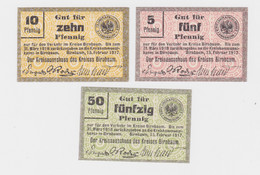 5 - 50 Pfennig Banknote Notgeld Kreis Birnbaum Miedzychód 15.2.1917 (136302) - Ohne Zuordnung