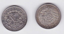 2 Mark Silber Münze Freie Stadt Bremen 1904 Vz - Stgl. (123646) - 2, 3 & 5 Mark Argent