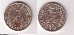 3 Mark Silber Münze 700 Jahre Reichsfreiheit Lübeck 1926 Jäger 323 (116234) - Andere & Zonder Classificatie