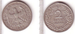 2 Mark Silber Münze Weimarer Republik 1927 J Jäger 320 (BN5355) - 2, 3 & 5 Mark Argent