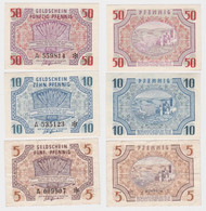 5,10 & 50 Pfennig Banknoten Landesregierung Rheinland Pfalz 15.10.1947 (131934) - Sonstige & Ohne Zuordnung