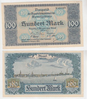 100 Mark Banknote Notgeld Der Handelskammer Des Memelgebiets 1922 (113033) - Ohne Zuordnung