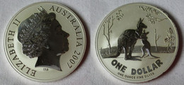 1 Dollar Silber Münze Australien Rotes Riesen Känguru 2007 1 Unze Ag (134050) - Autres & Non Classés