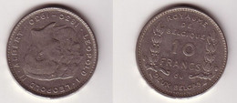 10 Franc / 2 Belgas Nickel Münze Belgien 1930 - Autres & Non Classés