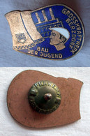 DDR FDJ Abzeichen Bau Der Jugend Großkraftwerk Berzdorf Bronze (148404) - RDT