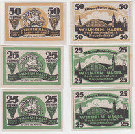 25 Und 50 Pfennig Banknoten Notgeld Hamburg W.Hagel St.Georg Porterhaus (114292) - Non Classés