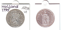 1 Gulden Silber Münze Holland 1795 - Andere & Zonder Classificatie