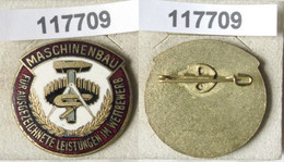 Emaillierte DDR Medaille Maschinenbau (117709) - DDR