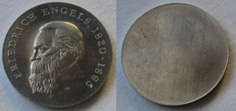 DDR Gedenk Münze 20 Mark Friedrich Engels 1970 Aluminium Probe (144561) - Ensayos & Reacuñaciones