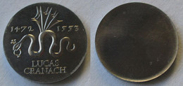 DDR Gedenk Münze 20 Mark Lucas Cranach 1972 Aluminium Probe (144610) - Test- & Nachprägungen