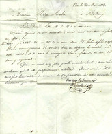 JUDAICA 1834 De Nice Sign. Avigdor L’Ainé Pour Elisée Raba Bordeaux BANQUE FINANCE NEGOCE VOIR SCANS+HISTORIQUE - Autres & Non Classés