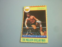 The Million Dollar Man WWF Wrestling Old 90's Greek Edition Trading Card - Tarjetas