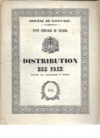 88 - Vosges - Senaide - Petit Séminaire - Distribution Des Prix - 1848 - 1801-1900